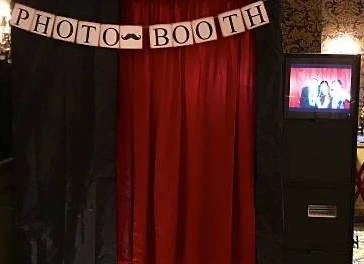 Enclosed photo booth at RI event