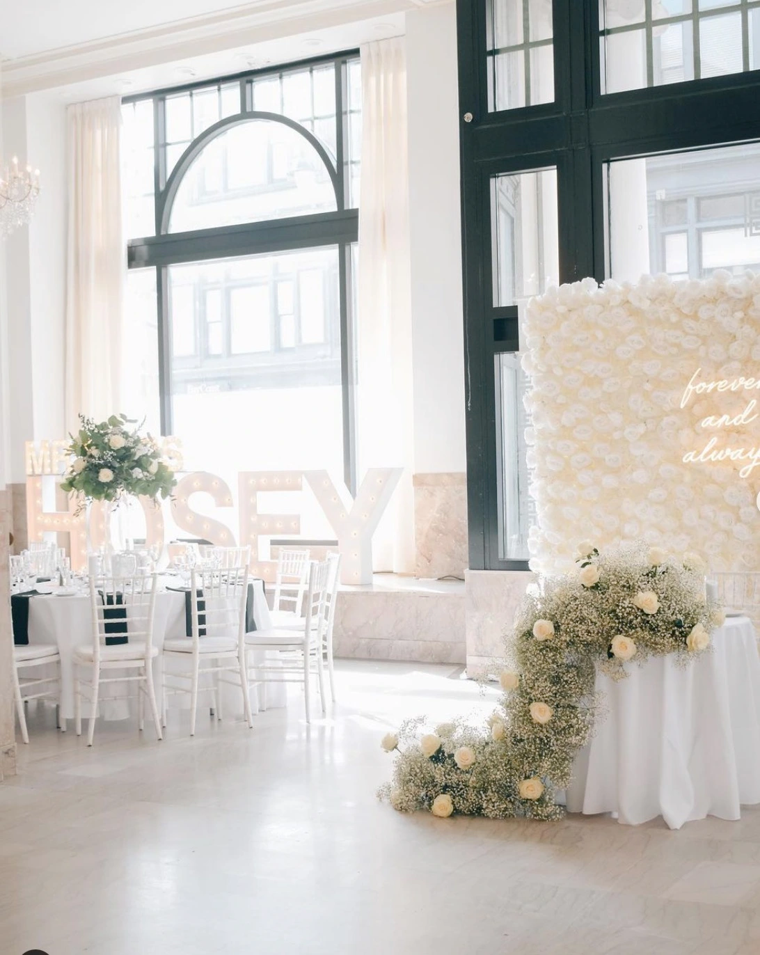 wedding-rentals-Rhode-Island indoor wedding with Rhode Island rentals