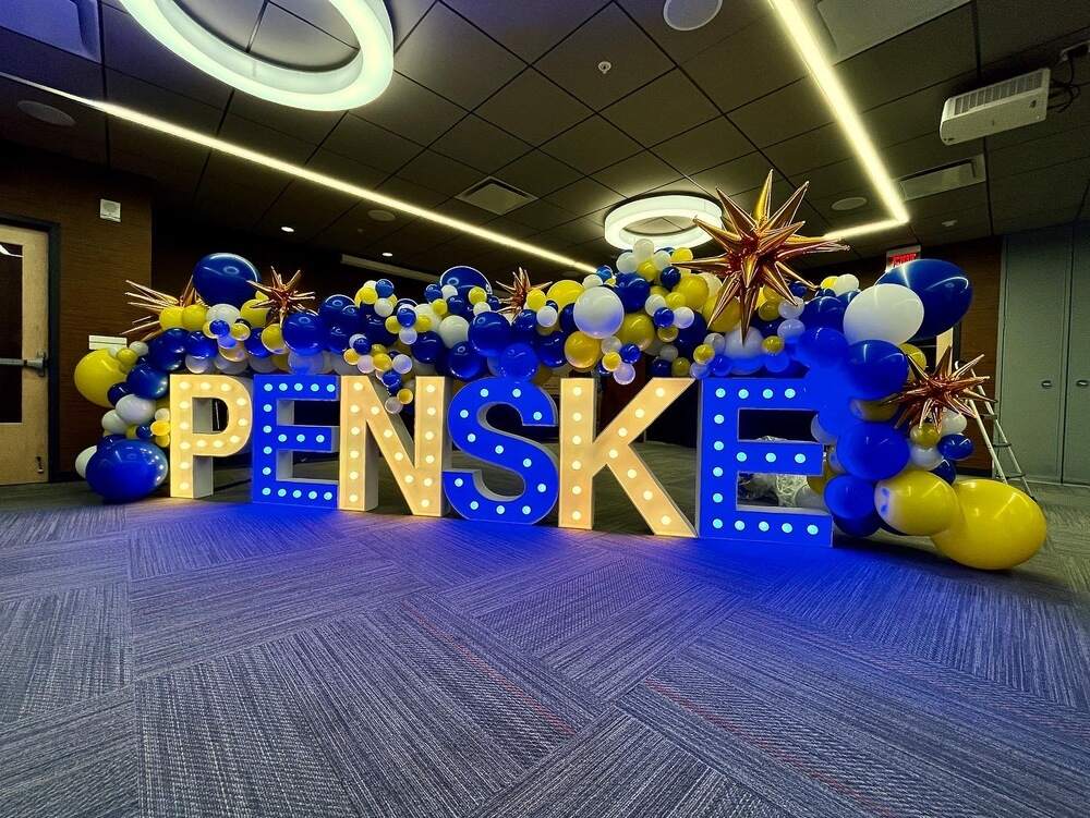 Colorful Big Light Up Letters for Corporate Event